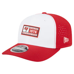 Tampa Bay Buccaneers New Era Established Patch 9SEVENTY Adjustable Hat - White/Red Hats
