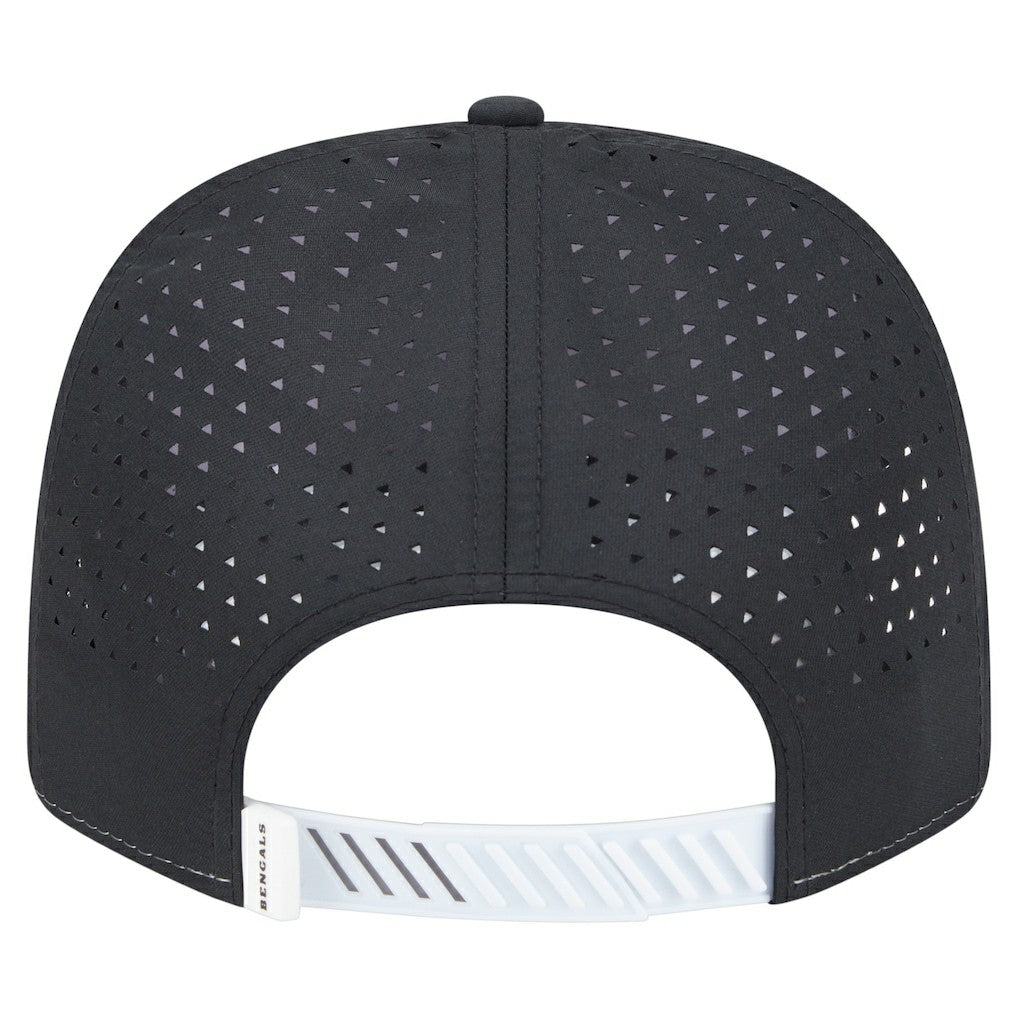 Cincinnati Bengals New Era Established Patch 9SEVENTY Adjustable Hat - White/Black Hats