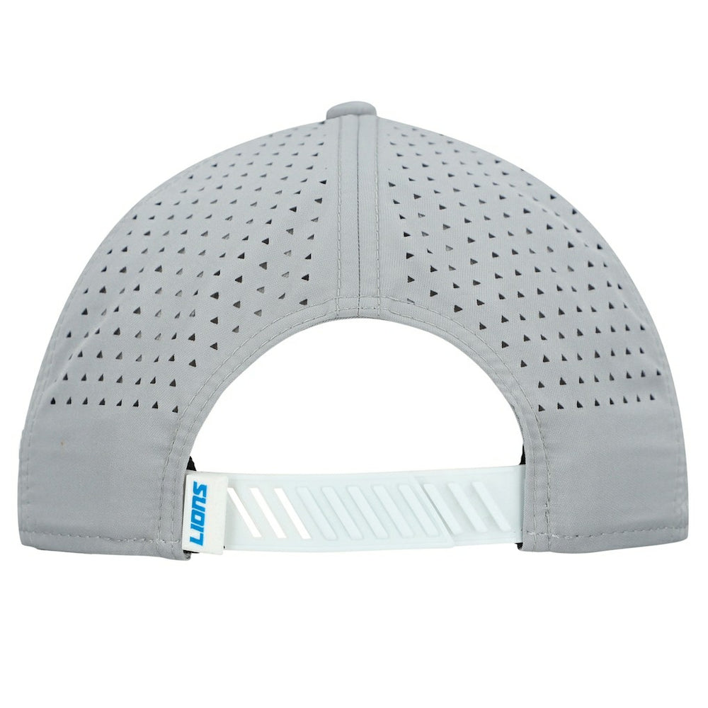 Detroit Lions New Era Established Patch 9SEVENTY Adjustable Hat - White/Silver Hats