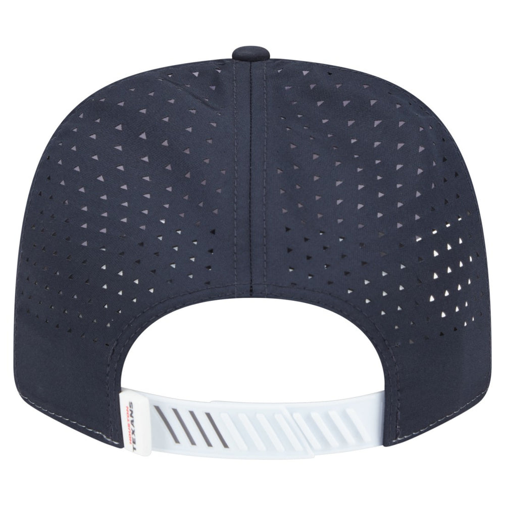 Houston Texans New Era Established Patch 9SEVENTY Adjustable Hat - White/Navy Hats