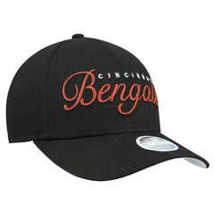 Cincinnati Bengals New Era Women's Metallic 9FORTY M-Crown A-Frame Adjustable Hat - Black Hats
