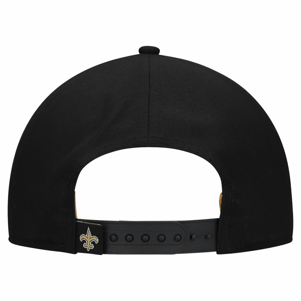New Orleans Saints New Era Women's Metallic 9FORTY M-Crown A-Frame Adjustable Hat - Black Hats