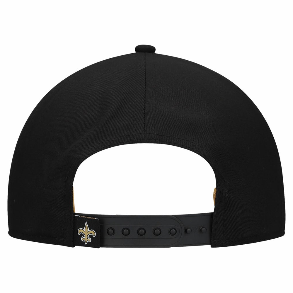 New Orleans Saints New Era Women's Metallic 9FORTY M-Crown A-Frame Adjustable Hat - Black Hats
