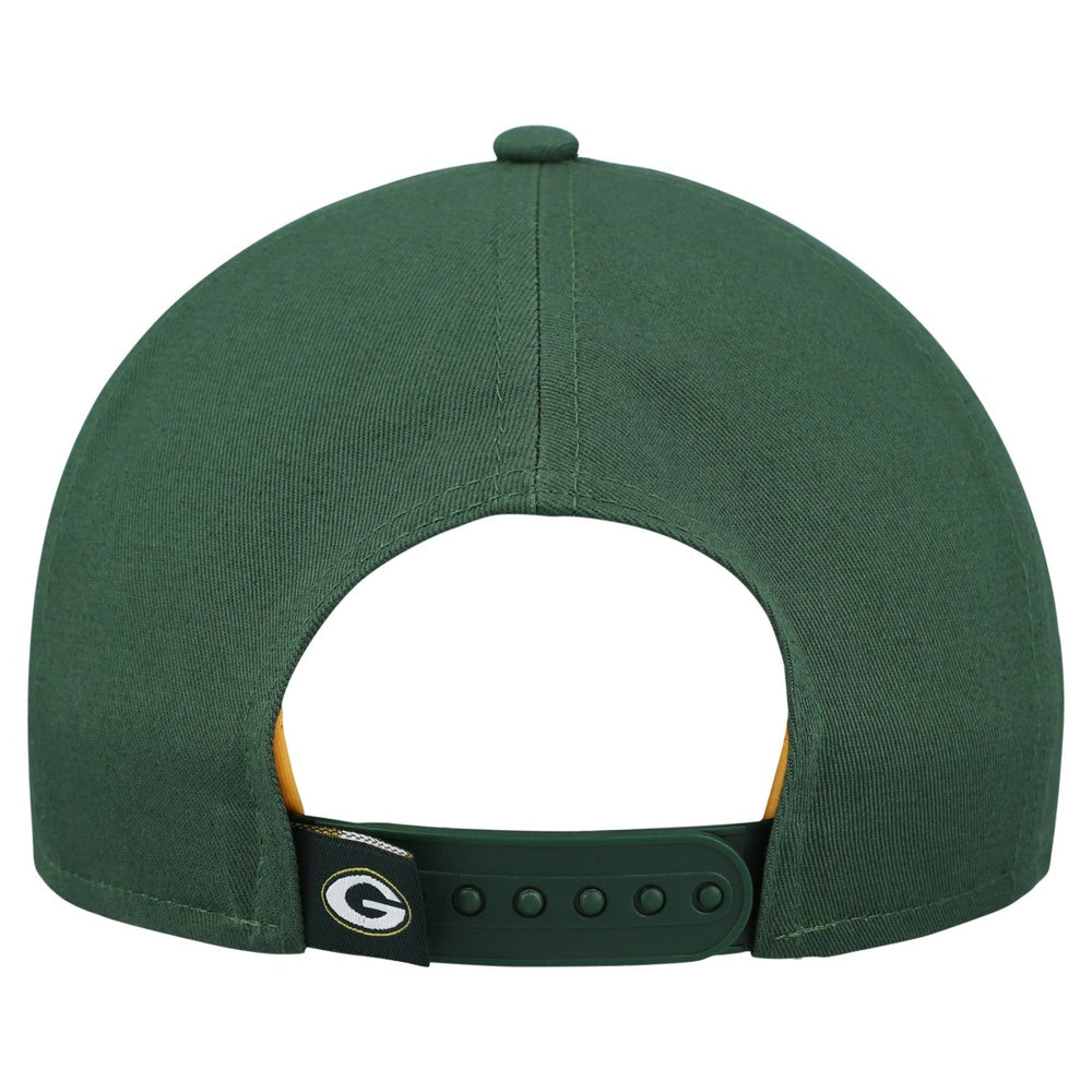 Green Bay Packers New Era Women's Metallic 9FORTY M-Crown A-Frame Adjustable Hat - Green Hats