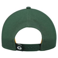 Green Bay Packers New Era Women's Metallic 9FORTY M-Crown A-Frame Adjustable Hat - Green Hats