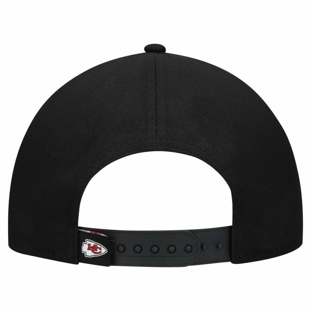 Kansas City Chiefs New Era Women's Metallic 9FORTY M-Crown A-Frame Adjustable Hat - Black Hats