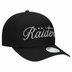 Las Vegas Raiders New Era Women's Metallic 9FORTY M-Crown A-Frame Adjustable Hat - Black Hats