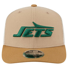New York Jets New Era Two-Tone Trucker 9SEVENTY Adjustable Hat - Light Beige Hats