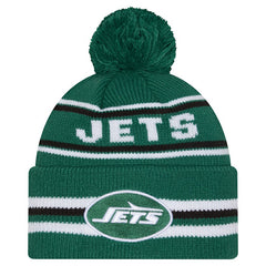 New York Jets New Era Classic Cuffed Knit Hat with Pom - Green Hats