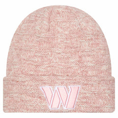 Washington Commanders New Era Women's Metallic Cuffed Knit Hat - Pink Hats