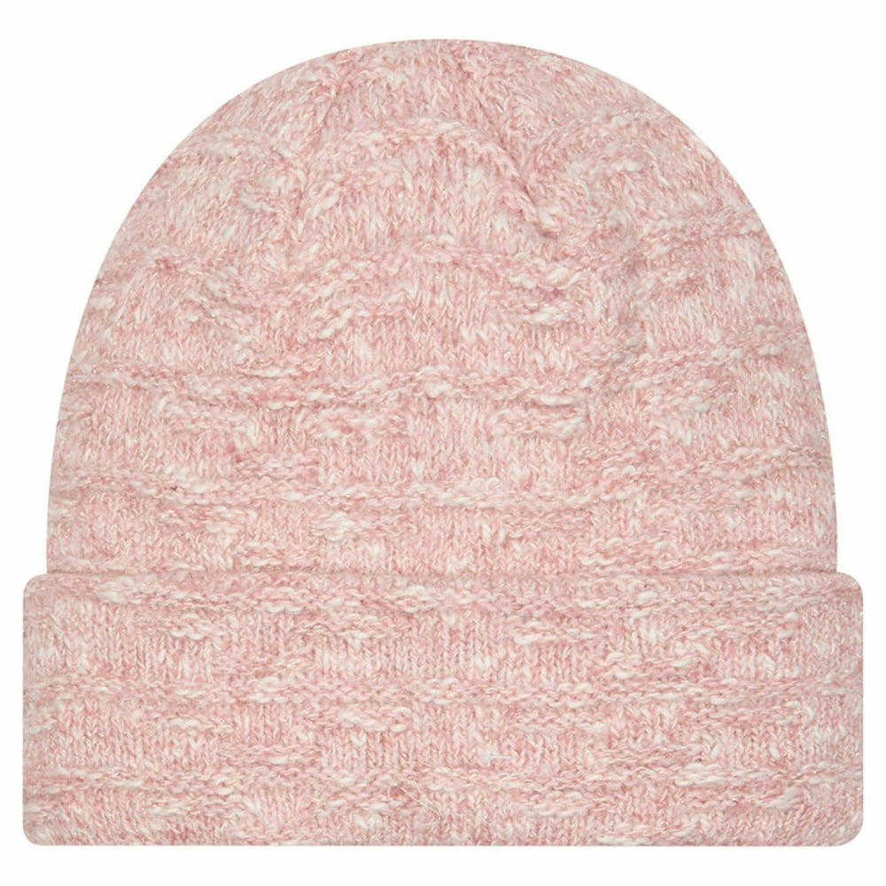 Kansas City Chiefs New Era Women's Metallic Cuffed Knit Hat - Pink Hats