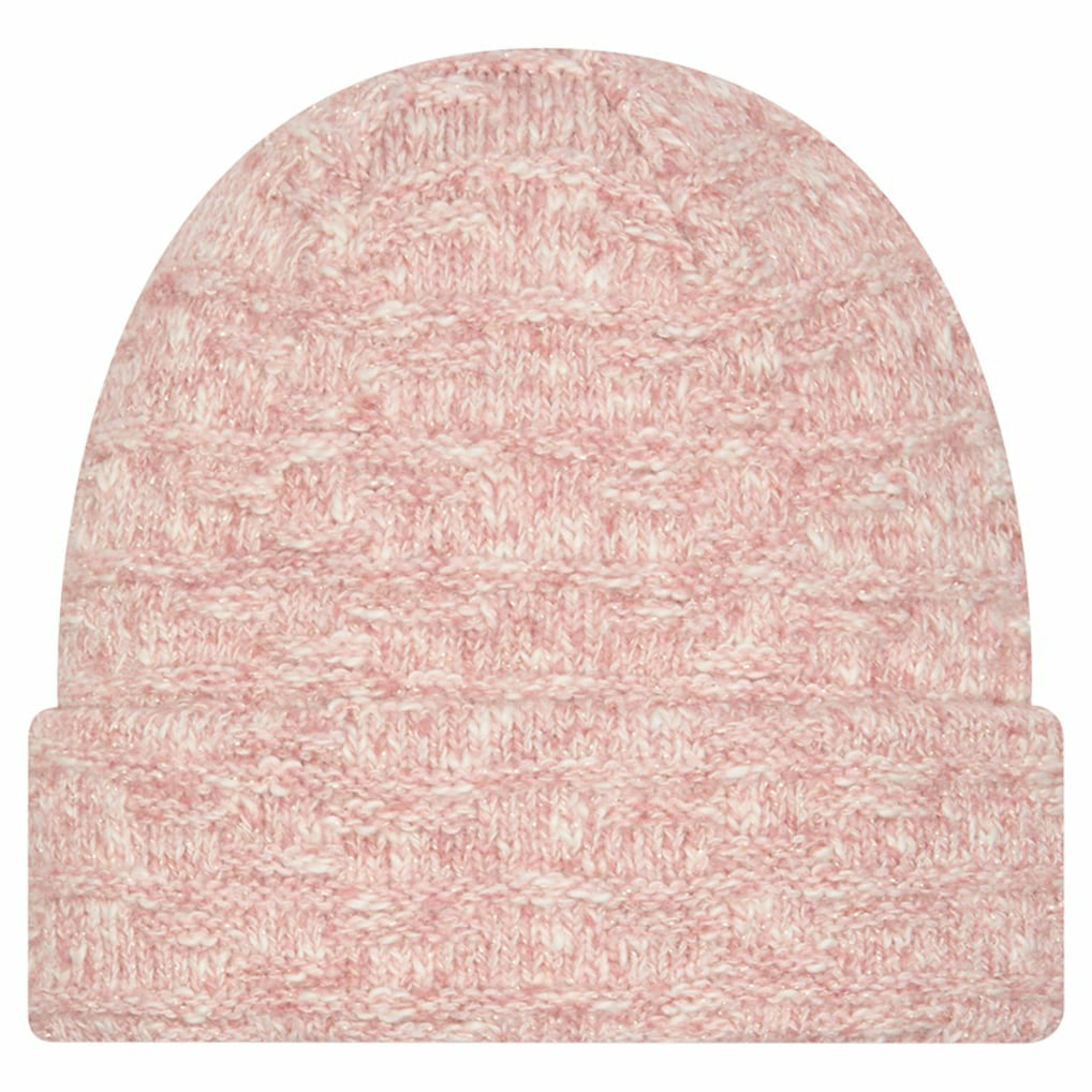 Pittsburgh Steelers New Era Women's Metallic Cuffed Knit Hat - Pink Hats