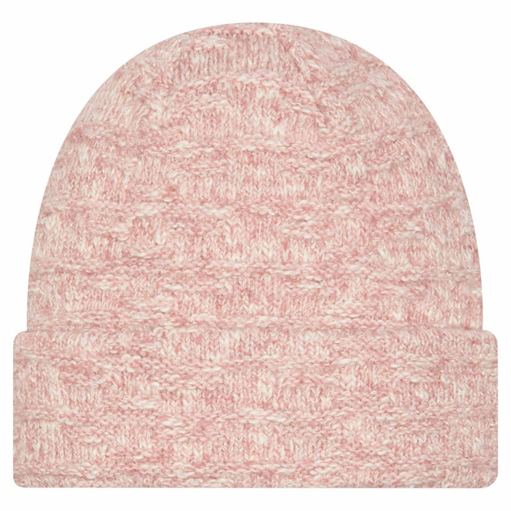 Pittsburgh Steelers New Era Women's Metallic Cuffed Knit Hat - Pink Hats