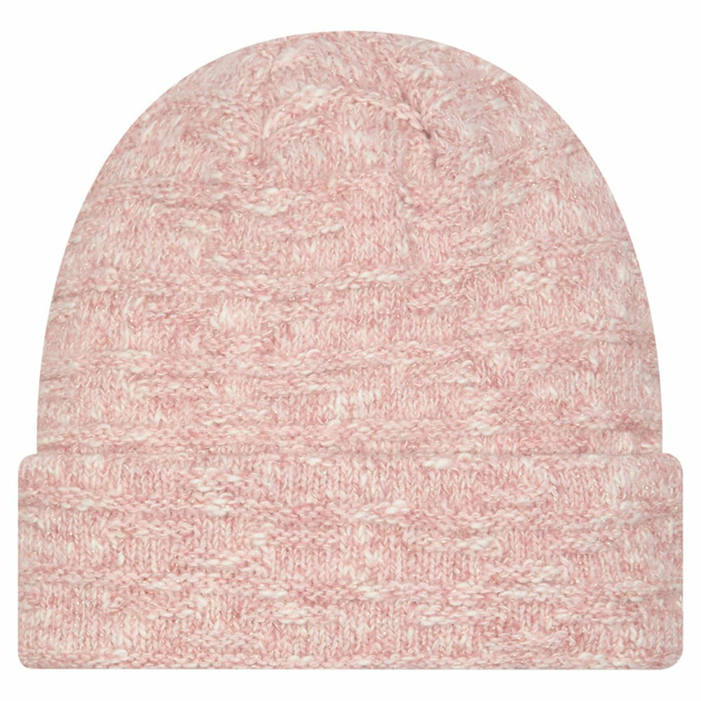 San Francisco 49ers New Era Women's Metallic Cuffed Knit Hat - Pink Hats