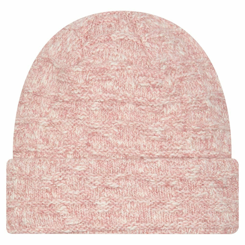 Detroit Lions New Era Women's Metallic Cuffed Knit Hat - Pink Hats