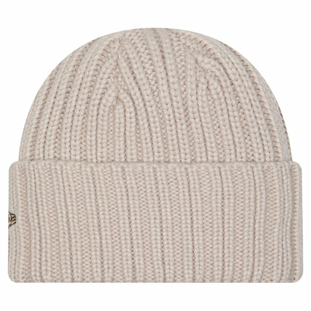 Cincinnati Bengals New Era Logo Applique Cuffed Knit Hat - Light Beige Hats
