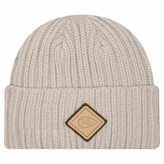 Kansas City Chiefs New Era Logo Applique Cuffed Knit Hat - Light Beige Hats