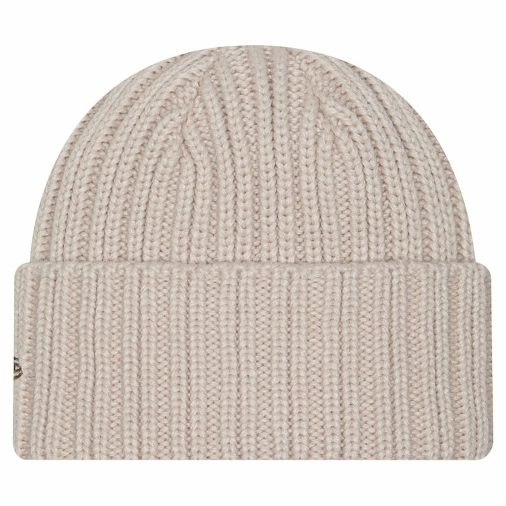 Kansas City Chiefs New Era Logo Applique Cuffed Knit Hat - Light Beige Hats