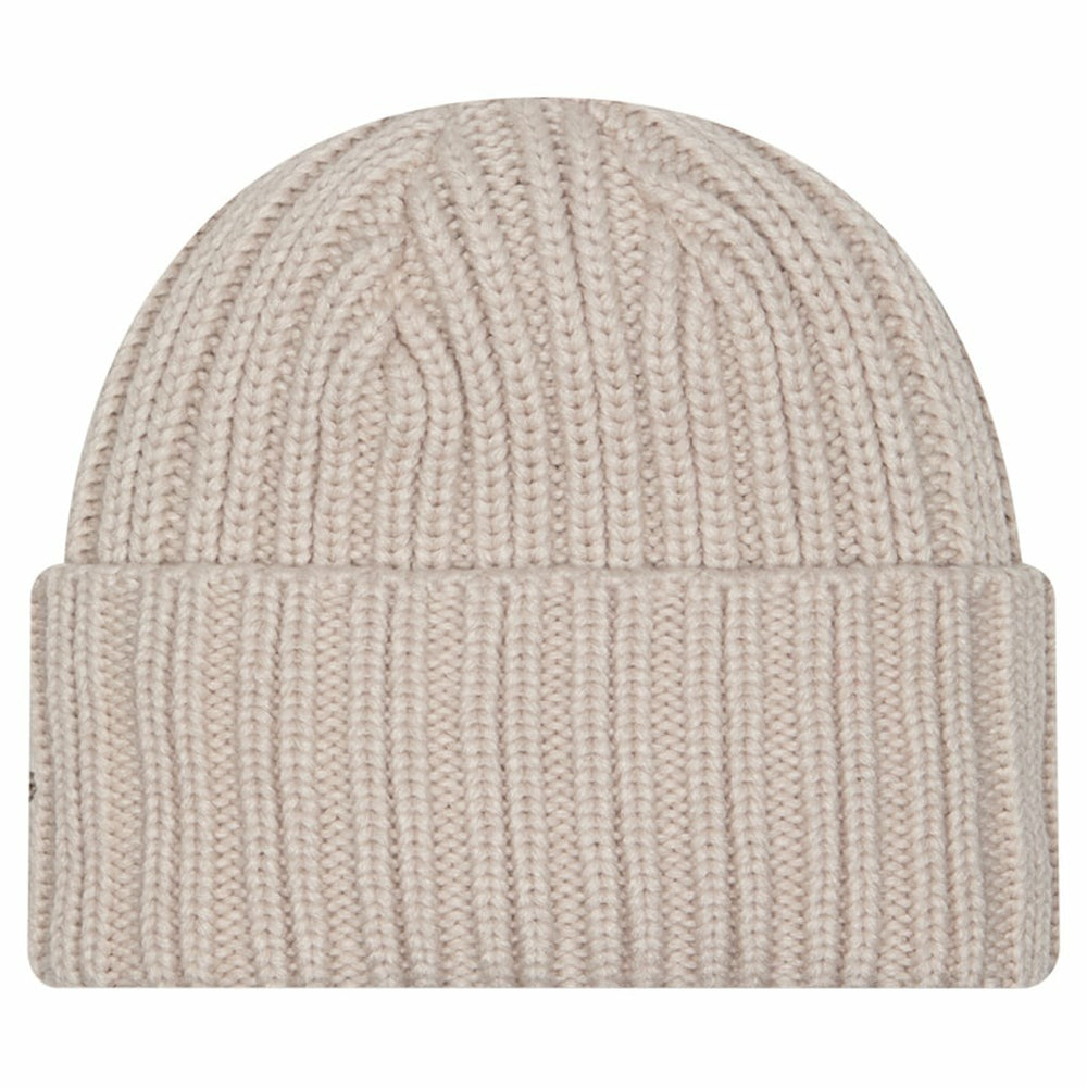 Las Vegas Raiders New Era Logo Applique Cuffed Knit Hat - Light Beige Hats