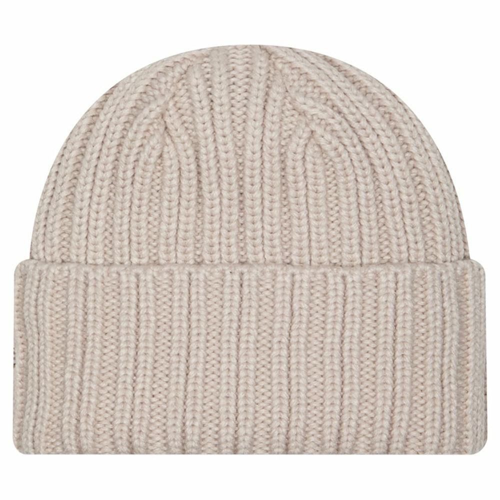 Minnesota Vikings New Era Logo Applique Cuffed Knit Hat - Light Beige Hats