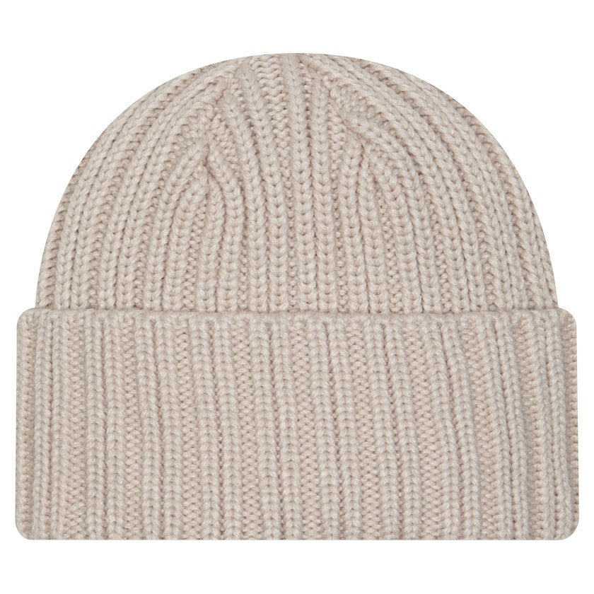 Green Bay Packers New Era Logo Applique Cuffed Knit Hat - Light Beige Hats