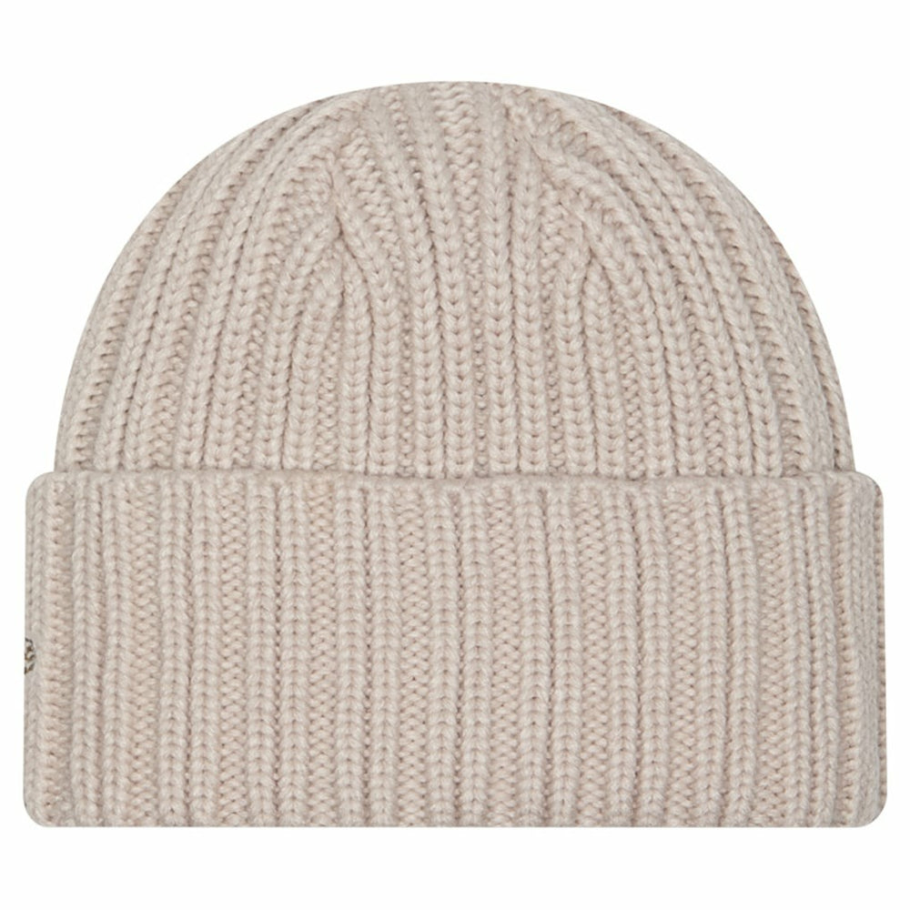 Miami Dolphins New Era Logo Applique Cuffed Knit Hat - Light Beige Hats