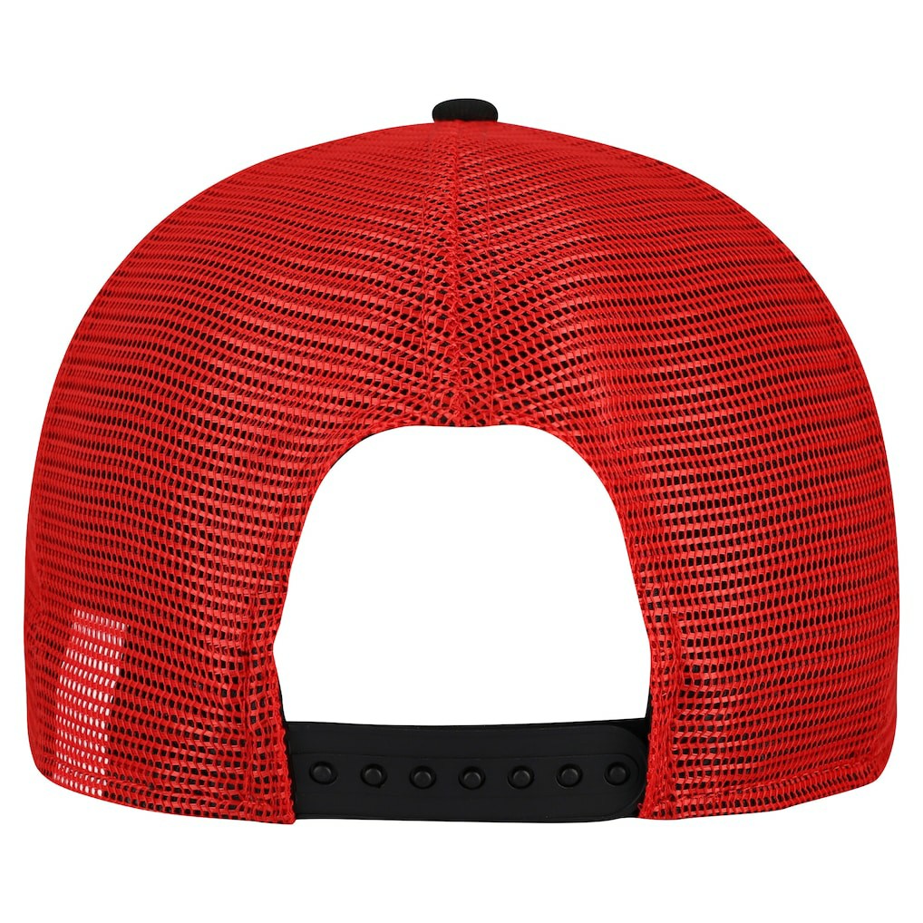 Kansas City Chiefs New Era Banner A-Frame 9FIFTY Snapback Hat - Cream/Red Hats