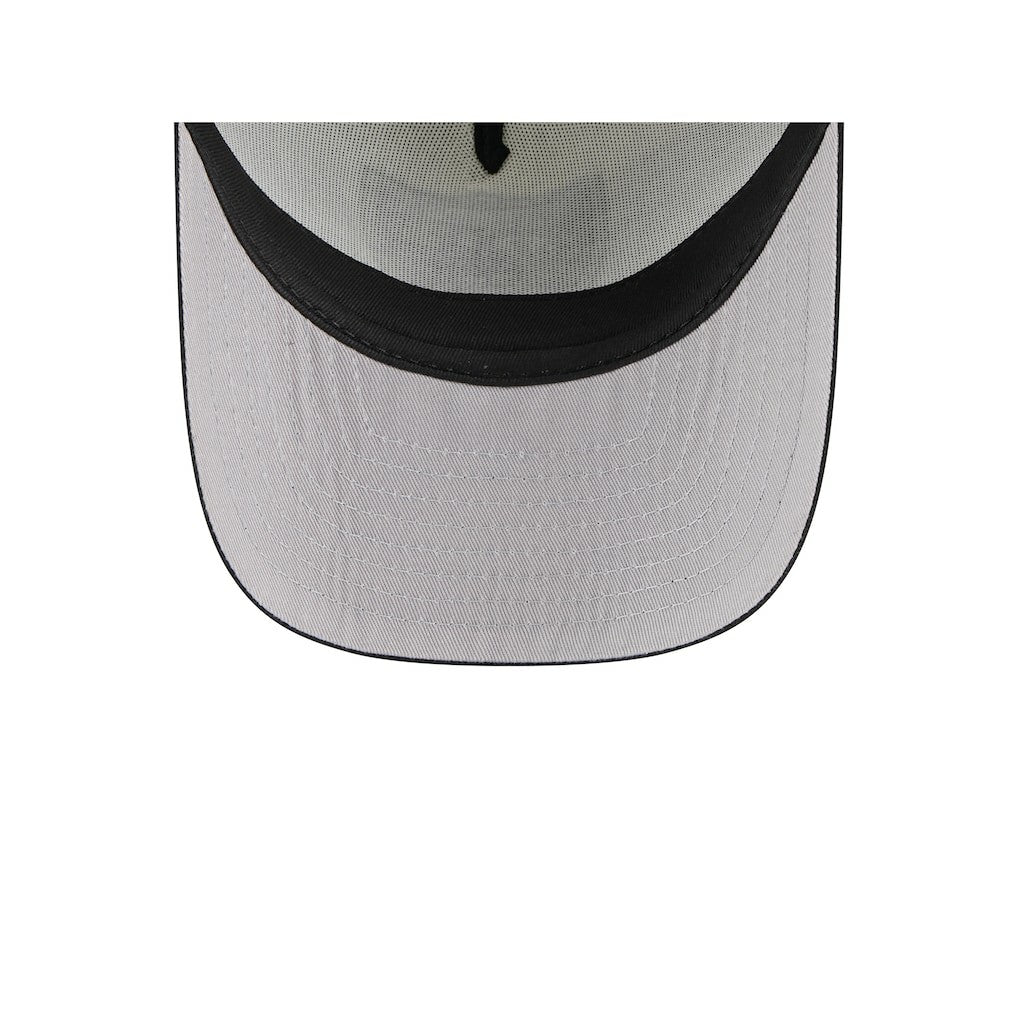 Las Vegas Raiders New Era Banner A-Frame 9FIFTY Trucker Snapback Hat - Cream/Black Hats