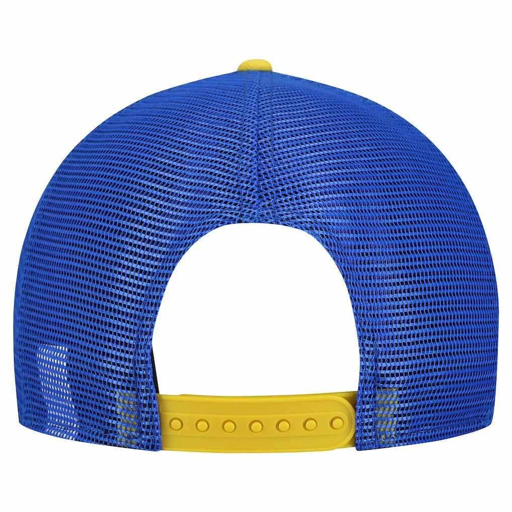 Los Angeles Rams New Era Banner A-Frame 9FIFTY Snapback Hat - Cream/Royal Hats