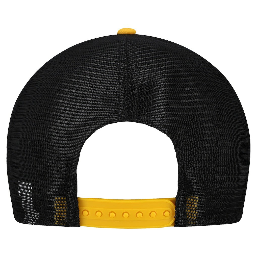Pittsburgh Steelers New Era Banner A-Frame 9FIFTY Snapback Hat - Cream/Black Hats