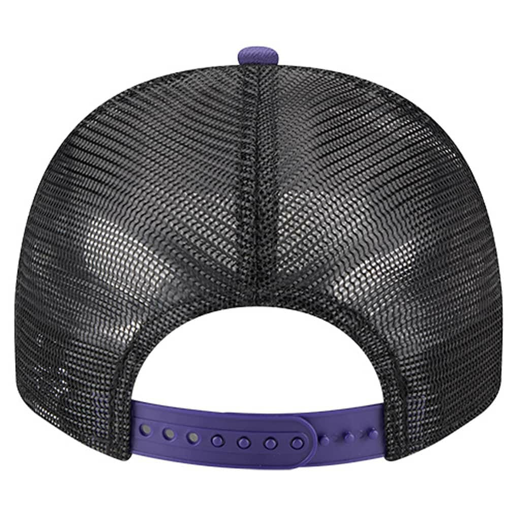 Baltimore Ravens New Era Banner A-Frame 9FIFTY Trucker Snapback Hat - Cream/Black Hats