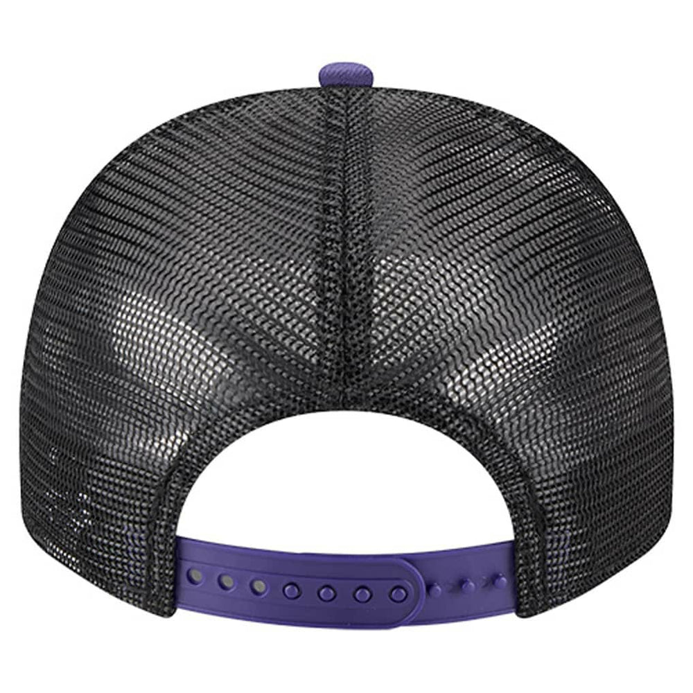 Baltimore Ravens New Era Banner A-Frame 9FIFTY Trucker Snapback Hat - Cream/Black Hats