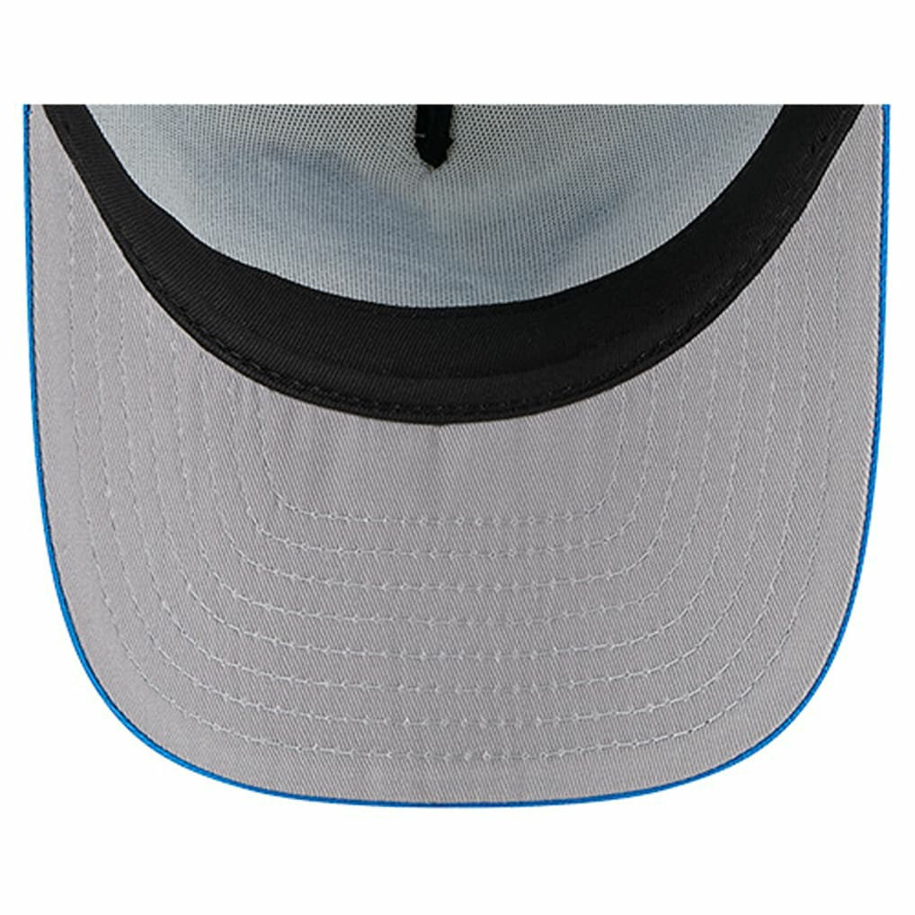 Detroit Lions New Era Banner A-Frame 9FIFTY Trucker Snapback Hat - Cream/Blue Hats