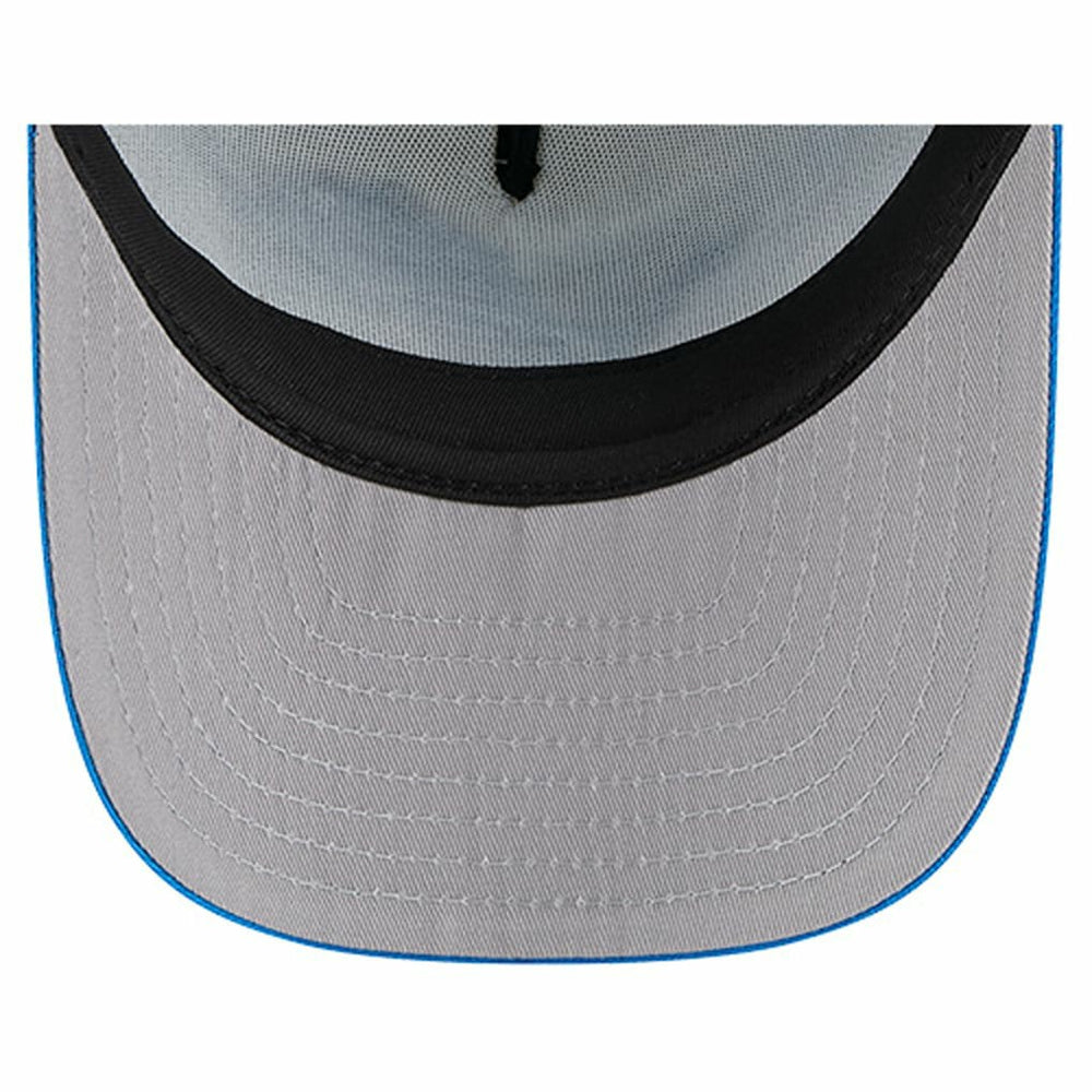 Detroit Lions New Era Banner A-Frame 9FIFTY Trucker Snapback Hat - Cream/Blue Hats
