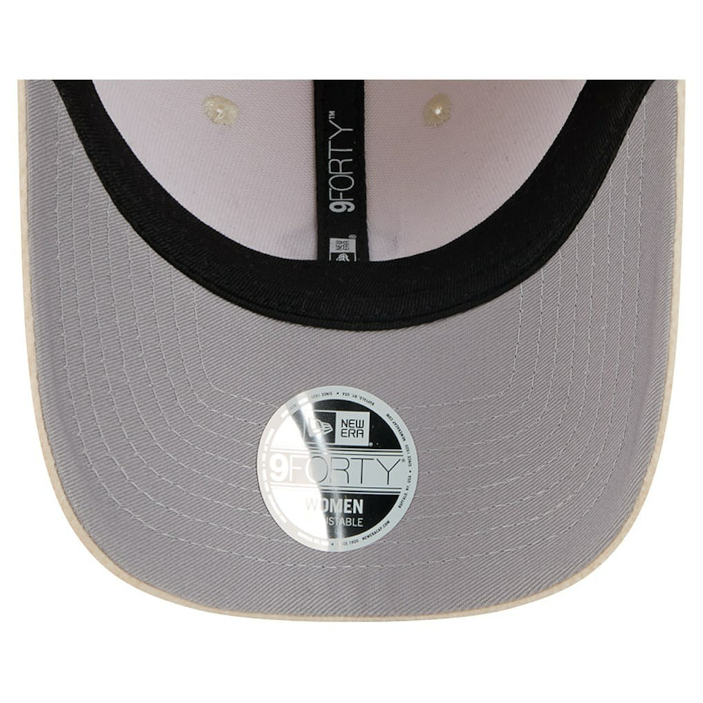 Kansas City Chiefs New Era Women's Comfy 9FORTY Adjustable Hat - Cream Hats
