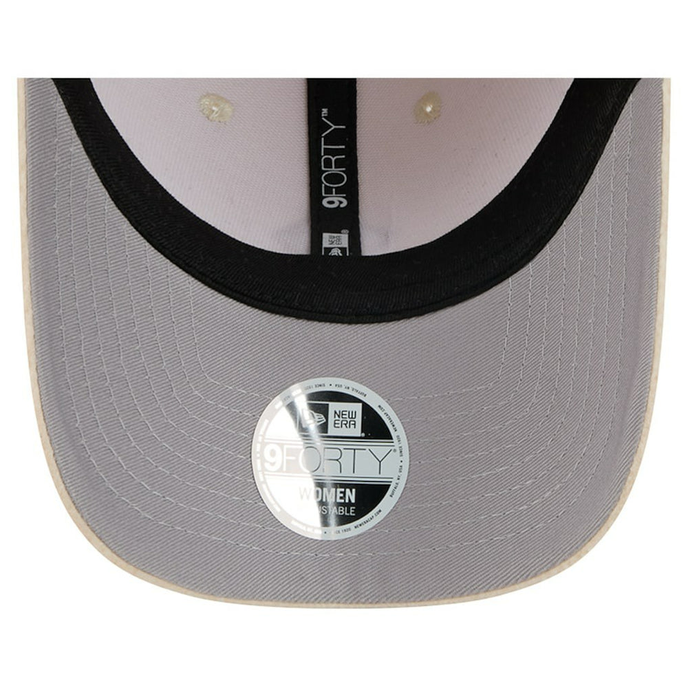 Kansas City Chiefs New Era Women's Comfy 9FORTY Adjustable Hat - Cream Hats