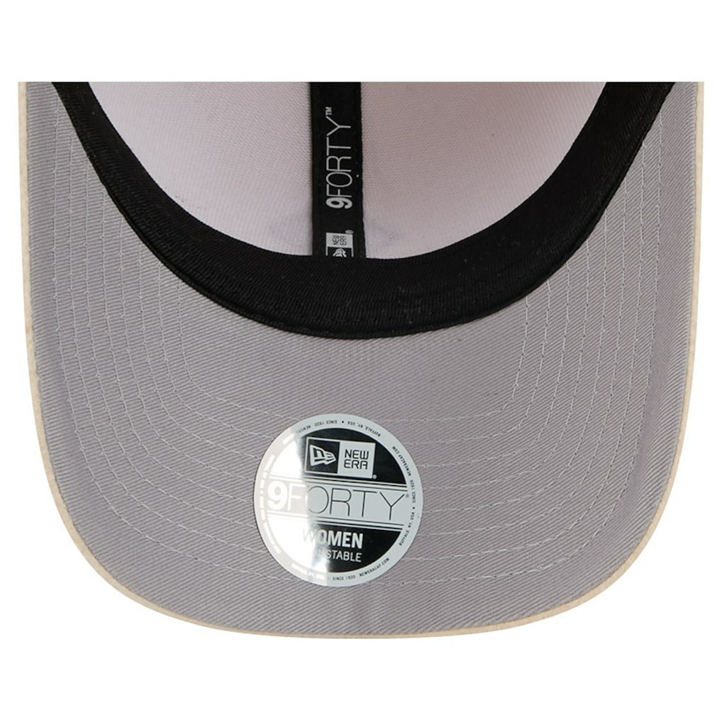 Las Vegas Raiders New Era Women's Comfy 9FORTY Adjustable Hat - Cream Hats