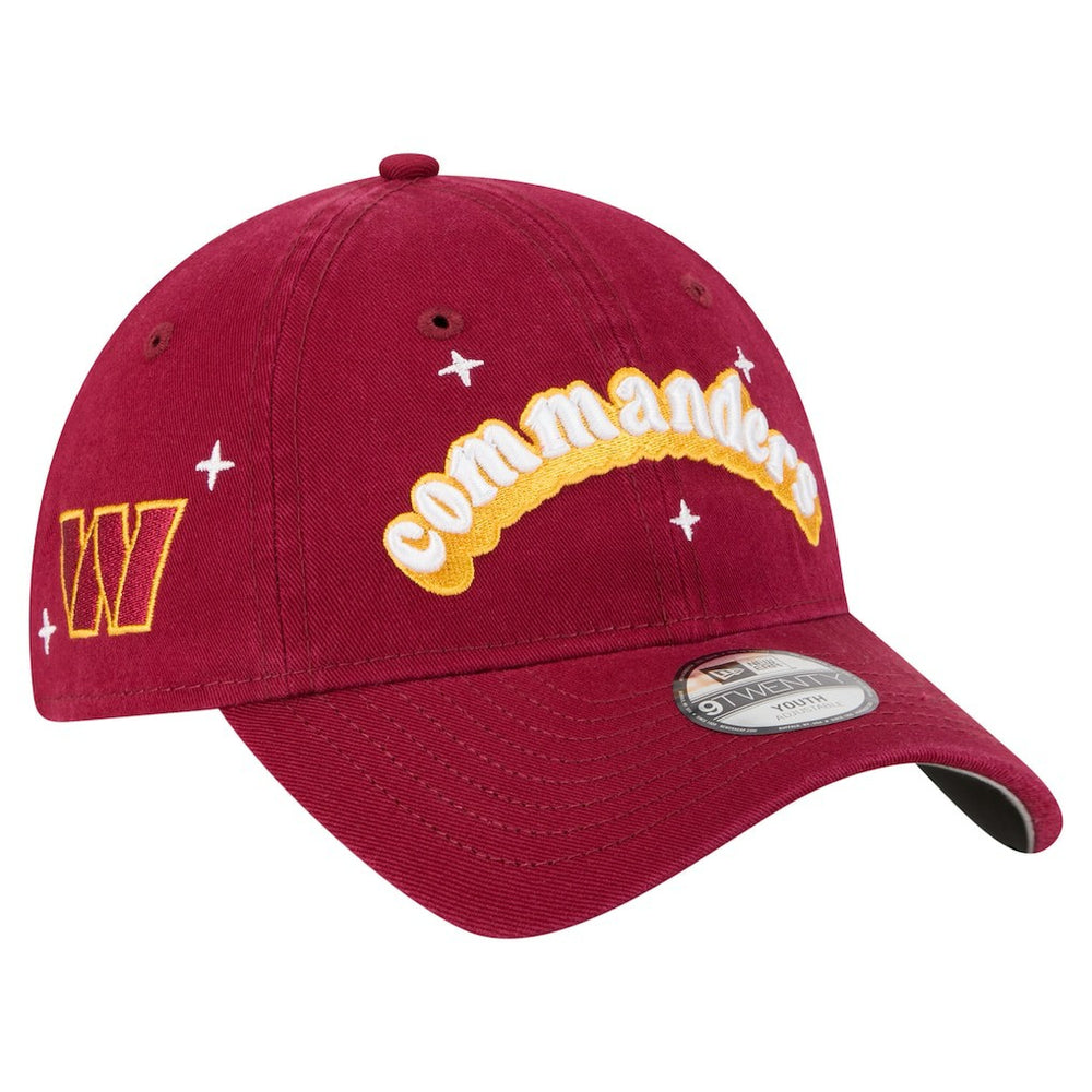 Washington Commanders New Era Girls Youth Cheer 9TWENTY Adjustable Hat - Burgundy Hats
