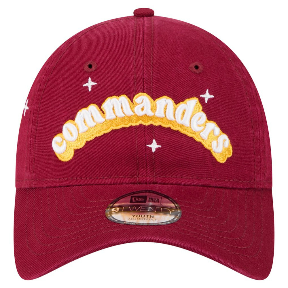 Washington Commanders New Era Girls Youth Cheer 9TWENTY Adjustable Hat - Burgundy Hats