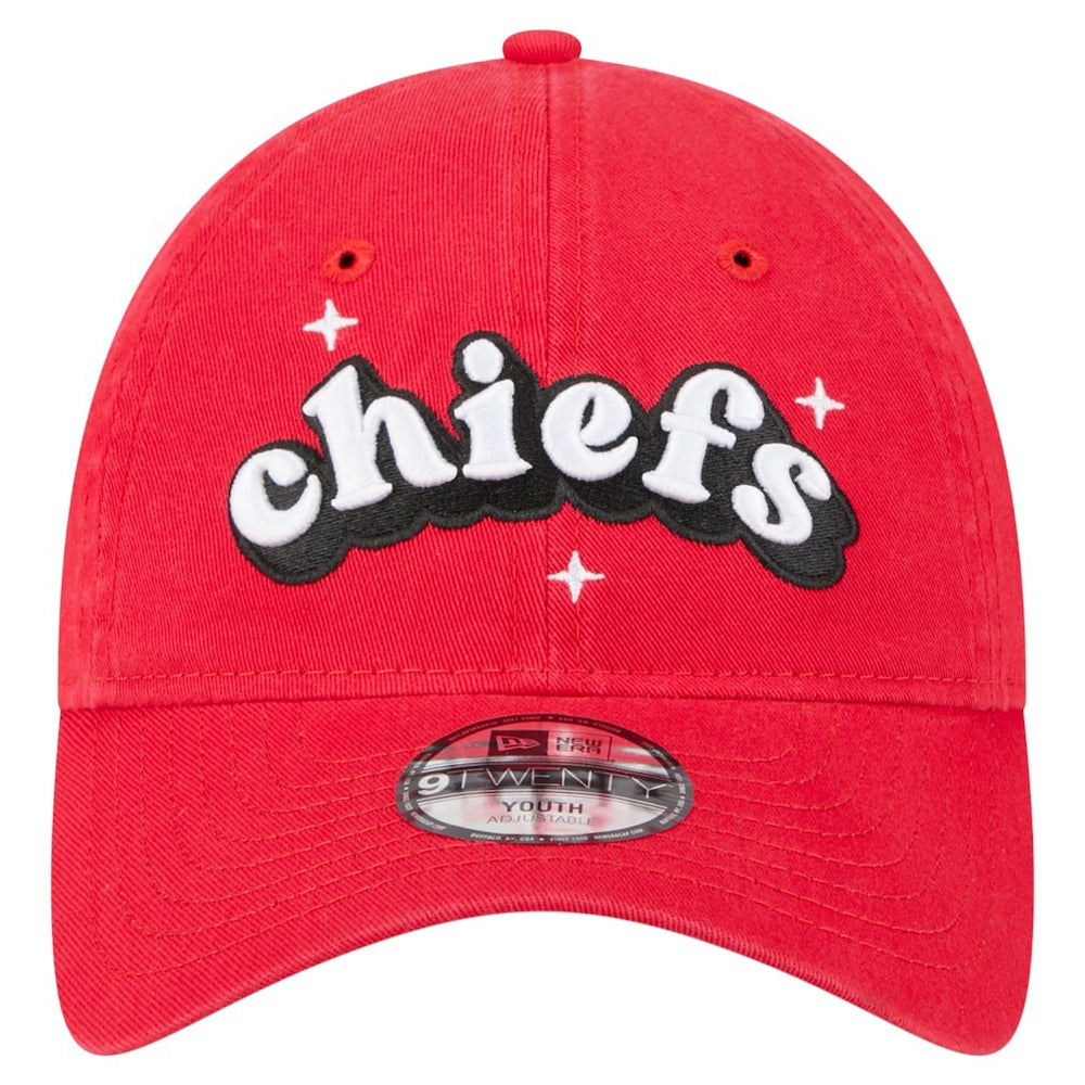 Kansas City Chiefs New Era Girls Youth Cheer 9TWENTY Adjustable Hat - Red Hats