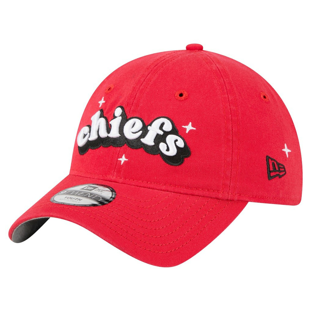 Kansas City Chiefs New Era Girls Youth Cheer 9TWENTY Adjustable Hat - Red Hats