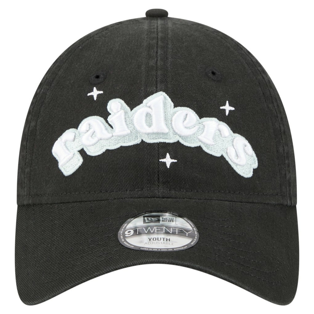 Las Vegas Raiders New Era Girls Youth Cheer 9TWENTY Adjustable Hat - Black Hats