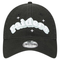 Las Vegas Raiders New Era Girls Youth Cheer 9TWENTY Adjustable Hat - Black Hats