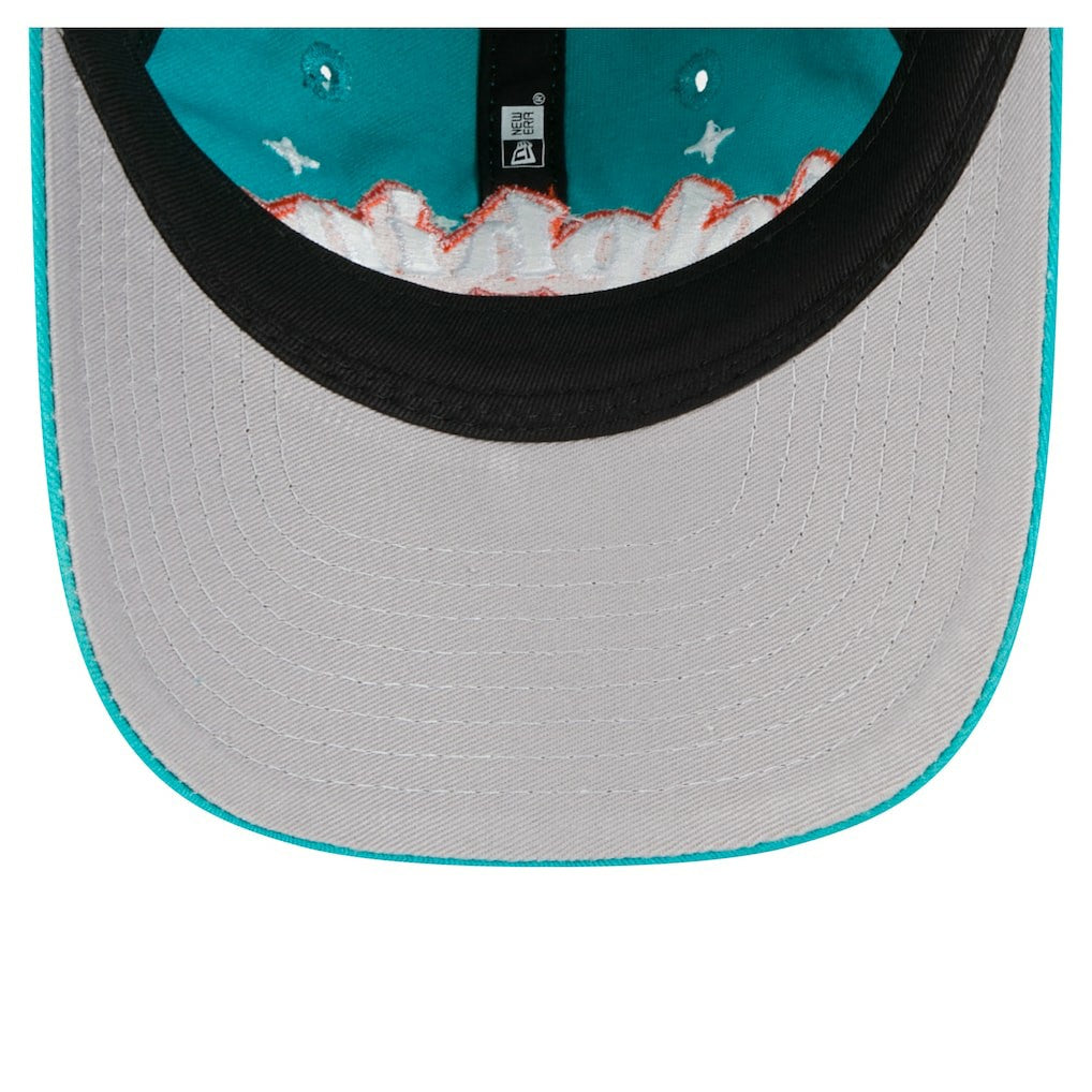 Miami Dolphins New Era Girls Youth Cheer 9TWENTY Adjustable Hat - Aqua Hats