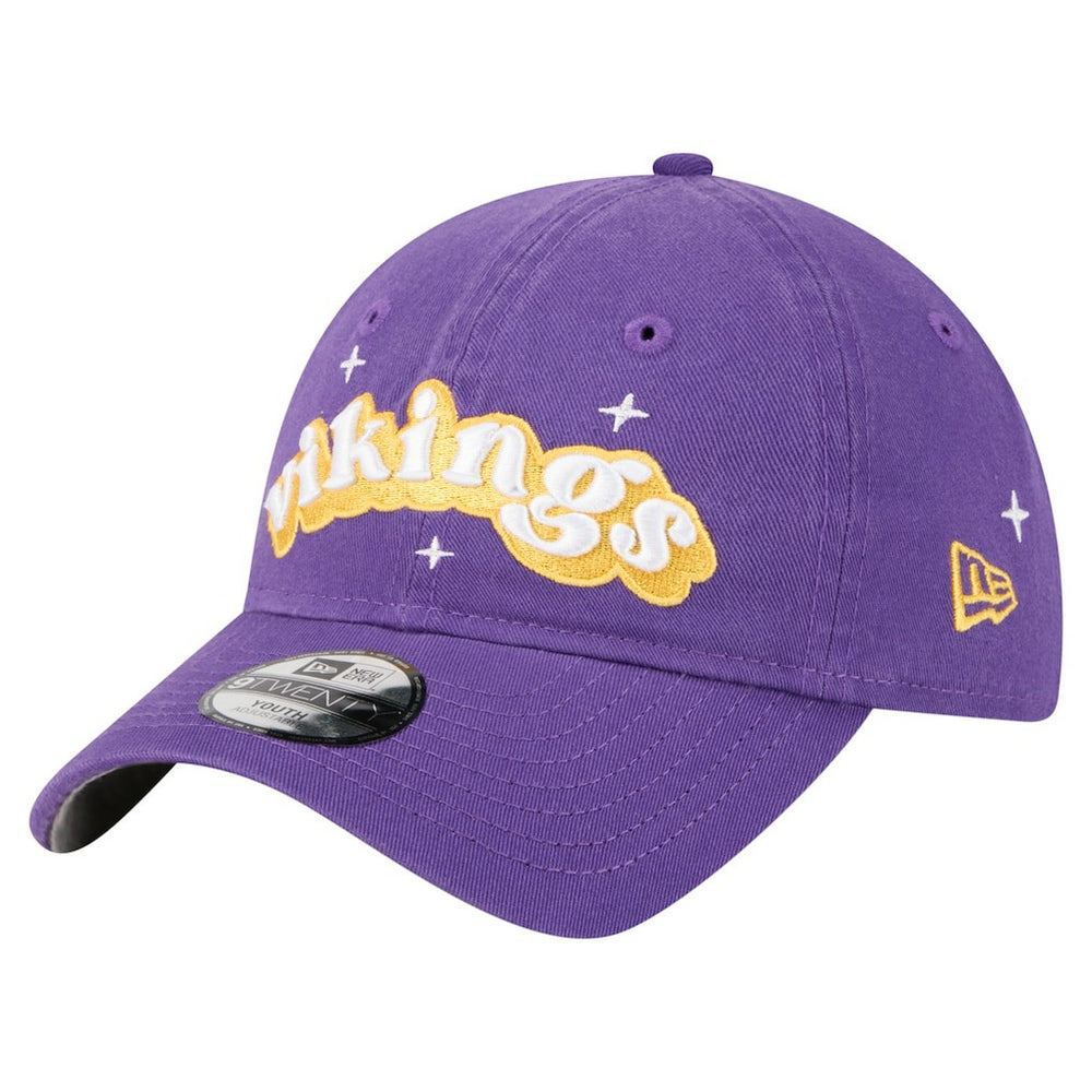 Minnesota Vikings New Era Girls Youth Cheer 9TWENTY Adjustable Hat - Purple Hats