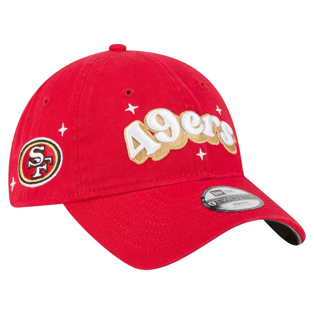 San Francisco 49ers New Era Girls Youth Cheer 9TWENTY Adjustable Hat - Scarlet Hats