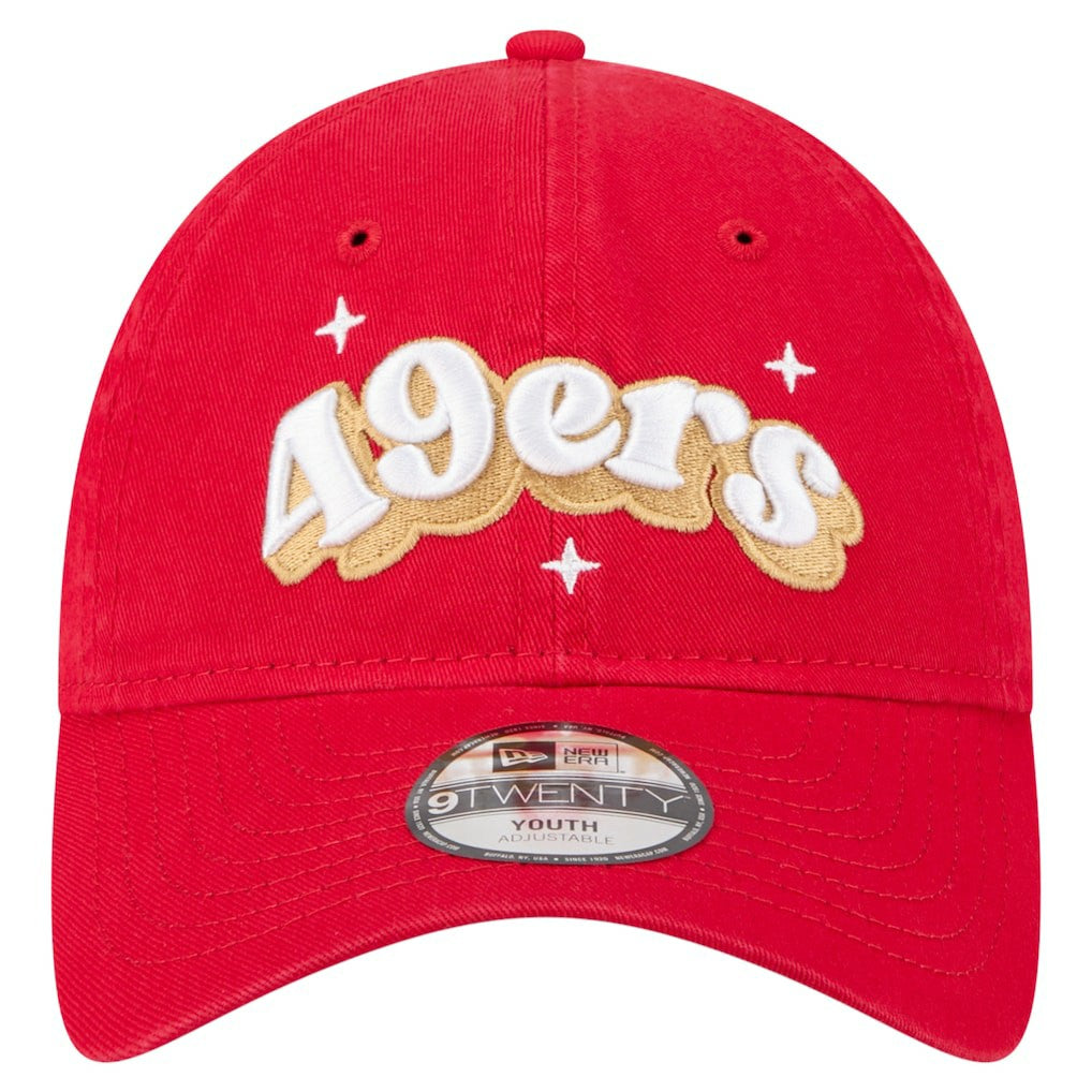 San Francisco 49ers New Era Girls Youth Cheer 9TWENTY Adjustable Hat - Scarlet Hats