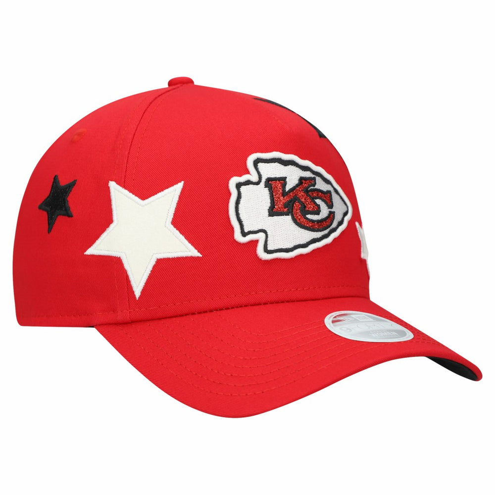 Kansas City Chiefs New Era Women's Stardom A-Frame 9FORTY Adjustable Hat - Red Hats