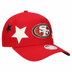 San Francisco 49ers New Era Women's Stardom A-Frame 9FORTY Adjustable Hat - Scarlet Hats