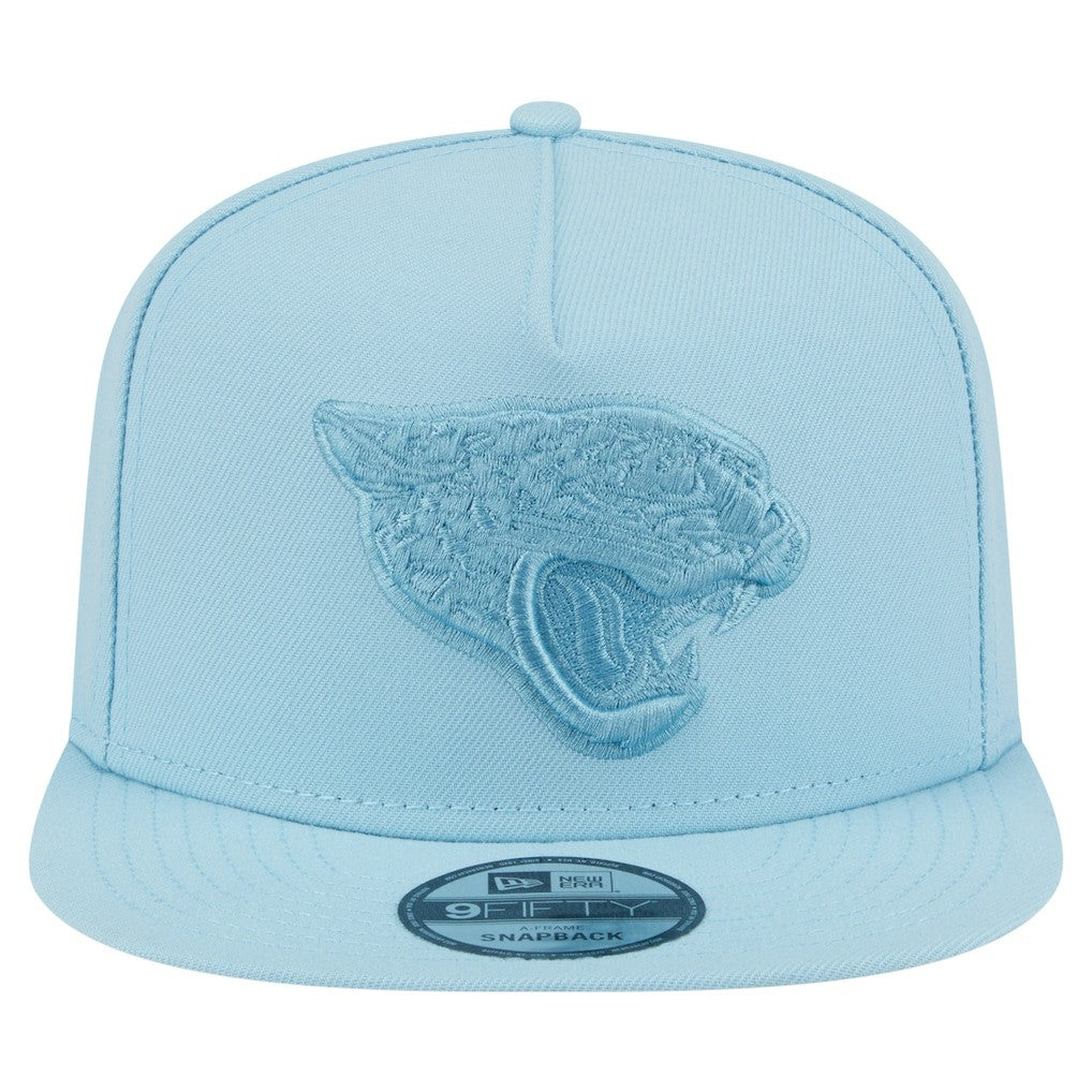 Jacksonville Jaguars New Era Color Pack A-Frame 9FIFTY Snapback Hat - Light Blue Hats